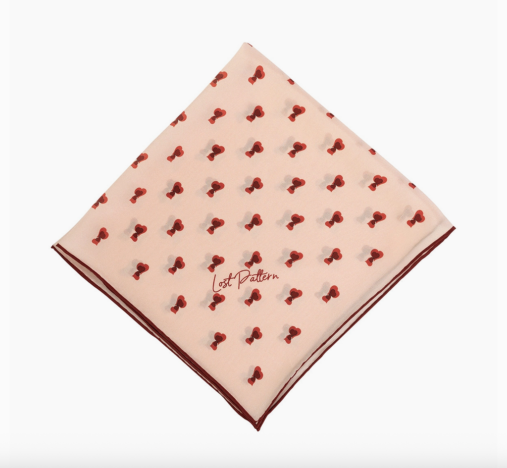 Twin Hearts Bandana Scarf