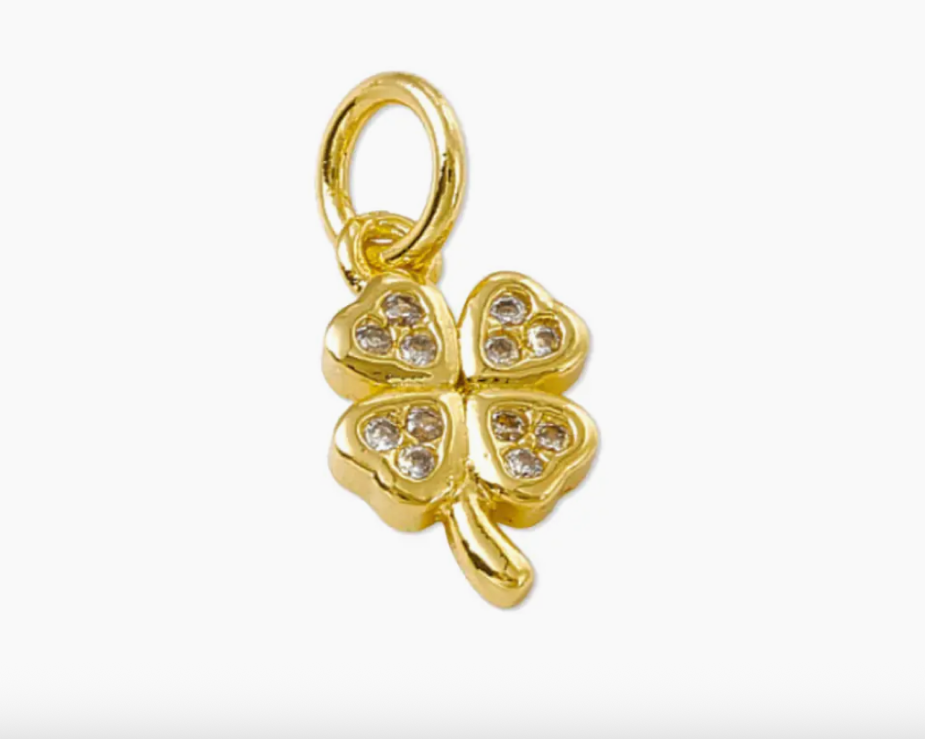 Gold Four Leaf Clover Charm