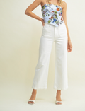 The Sailor Wide Leg Denim in Off White