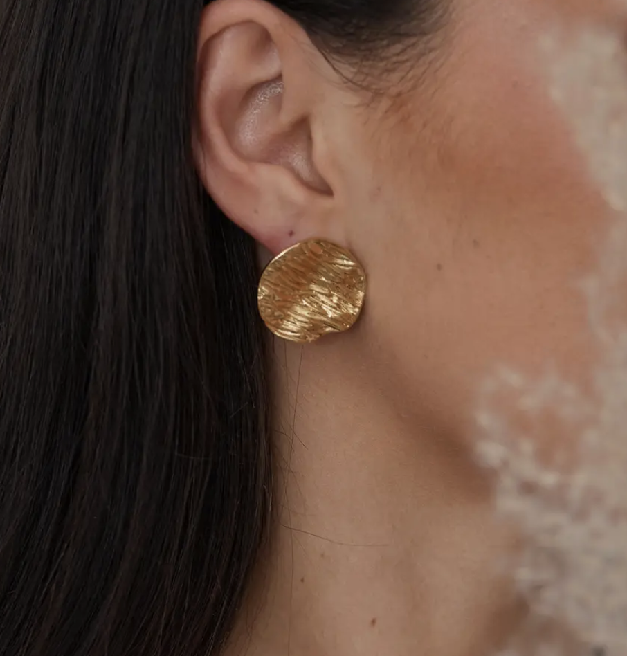 Hannah Gold Stud Earring