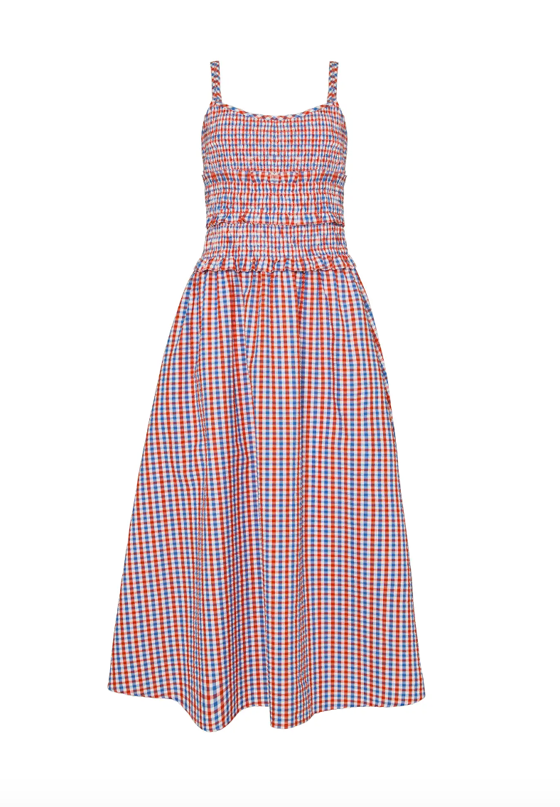 Hunter Bell Francie Dress in Lighthouse Gingham