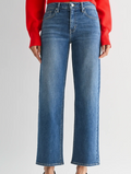 Nora Mid Rise Slim Wide Leg in Medium Wash