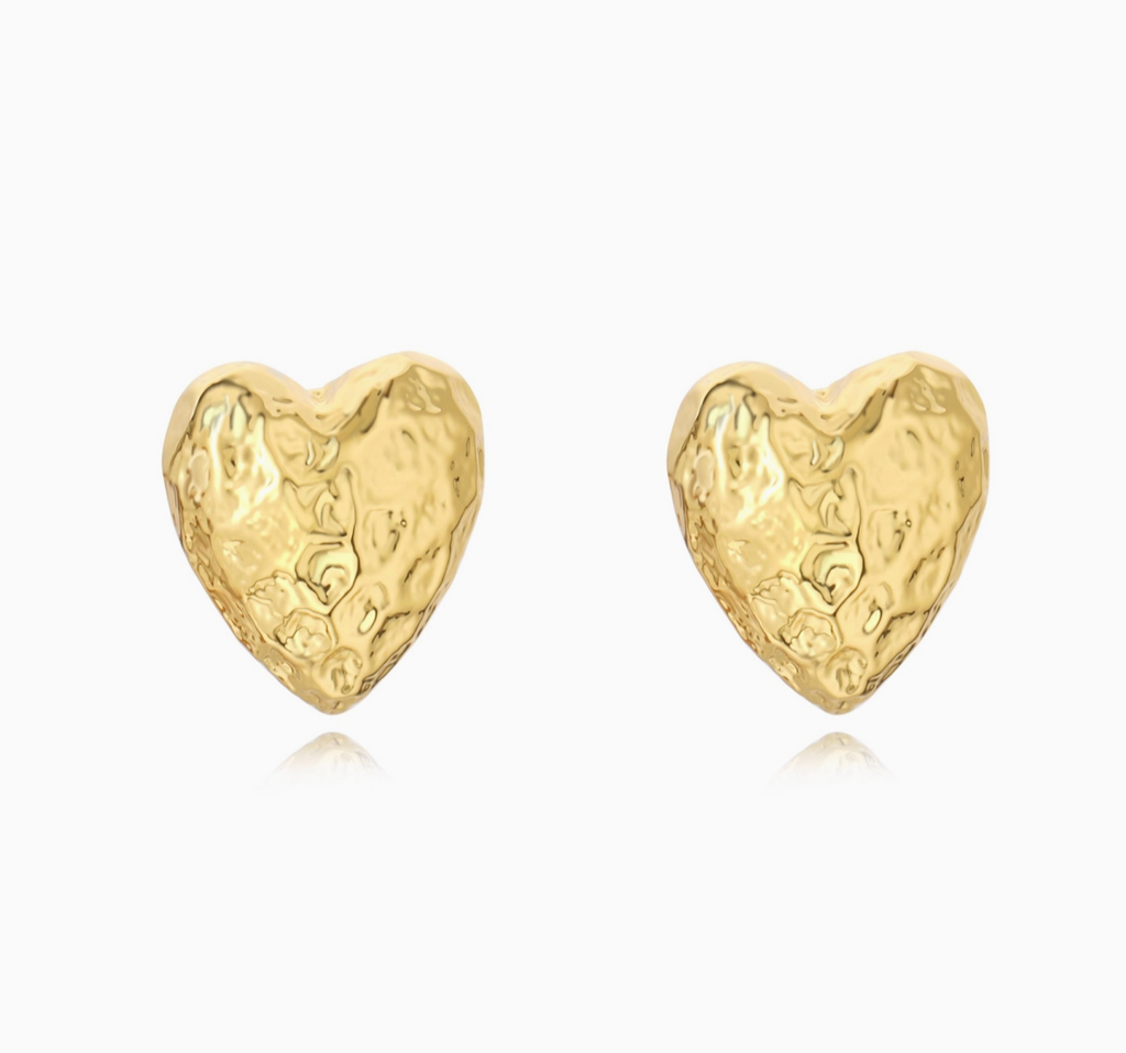 Grace Heart Stud Earrings