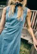 Hunter Bell Sedona Dress in Vintage Denim