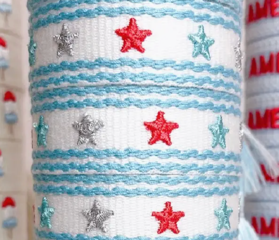 Red, White & Blue Stars Bracelet