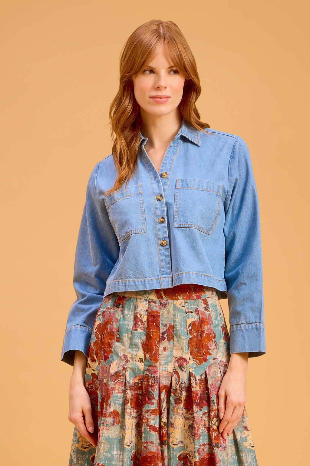 Megs Top, Denim